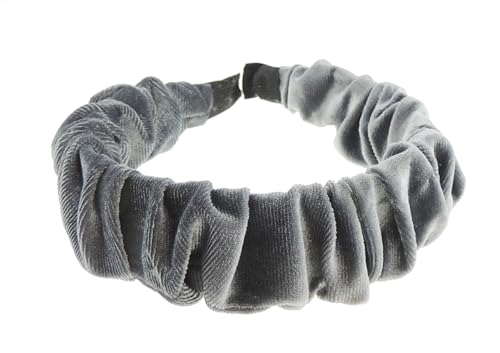 Turban aus Samt, gerafft, gerafft, gedreht, gedreht, extra breit, dick, modisch, formeller Abend, Boho, Vintage, Haarreif, Haarreif, Damen, Haarreif, Weihnachten, Geburtstag, Hochzeit, Gast, von Glamour Girlz