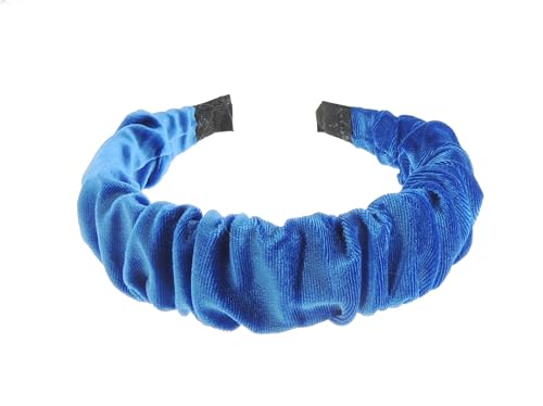 Turban aus Samt, gerafft, gerafft, gedreht, gedreht, extra breit, dick, modisch, formeller Abend, Boho, Vintage, Haarreif, Haarreif, Damen, Haarreif, Weihnachten, Geburtstag, Hochzeit, Gast, von Glamour Girlz