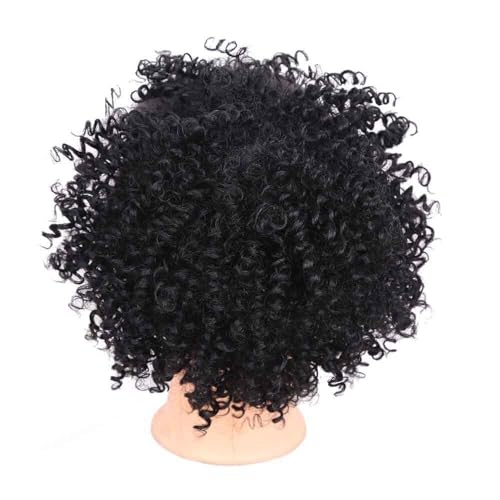 Haarteile und Extensions mit natürlichem Look, 8 Zoll verworrenes, lockiges synthetisches Pferdeschwanz- und Dutt-Haarteil mit Kordelzug for Frauen,Clip-In-Pferdeschwanz-Extensions aus Echthaar(Black Haarteile und Extensions mit natürlichem Look, 8 Zoll verworrenes, lockiges synthetisches Pferdeschwanz- und Dutt-Haarteil mit Kordelzug for Frauen,Clip-In-Pferdeschwanz-Extensions aus Echthaar(Black von Glamour Haven