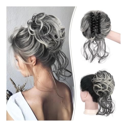 Haarteile und Extensions mit natürlichem Look, Einfach zu verwendender Kunsthaar-Dutt-Clip for chaotische Hochsteckfrisuren und gewellte, lockige Haarteile for Frauen,Clip-In-Pferdeschwanz-Extensions Haarteile und Extensions mit natürlichem Look, Einfach zu verwendender Kunsthaar-Dutt-Clip for chaotische Hochsteckfrisuren und gewellte, lockige Haarteile for Frauen,Clip-In-Pferdeschwanz-Extensions von Glamour Haven