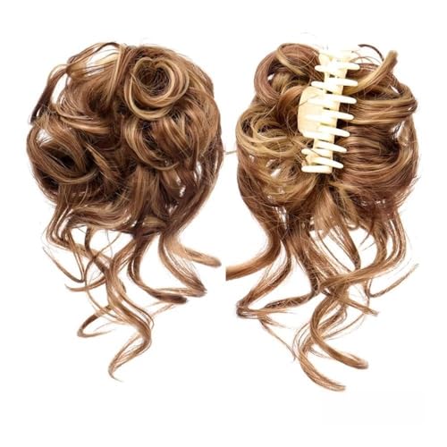 Haarteile und Extensions mit natürlichem Look, Flauschiger Haarclip im Ringstil for Damen – Haar-Accessoire mit Blumenknospen und Kugelkopf,Clip-In-Pferdeschwanz-Extensions aus Echthaar(Dark brown go Haarteile und Extensions mit natürlichem Look, Flauschiger Haarclip im Ringstil for Damen – Haar-Accessoire mit Blumenknospen und Kugelkopf,Clip-In-Pferdeschwanz-Extensions aus Echthaar(Dark brown go von Glamour Haven