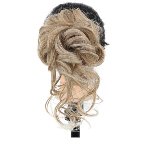 Haarteile und Extensions mit natürlichem Look, Lange Clip-In-Haarknotenverlängerung – voluminöse, unordentliche Hochsteckfrisur for den Look von Frauen,Clip-In-Pferdeschwanz-Extensions aus Echthaar(L von Glamour Haven