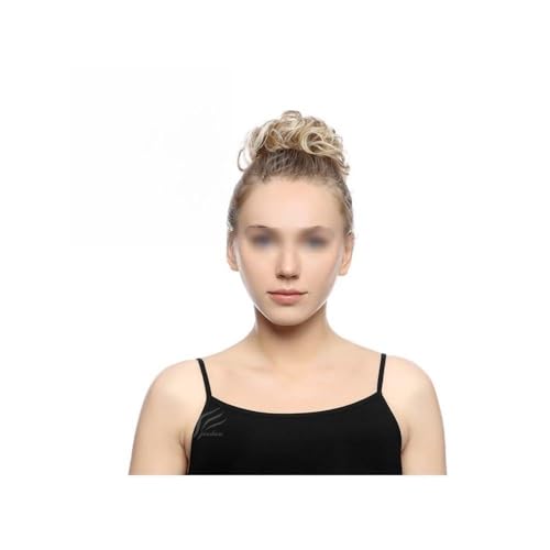 Haarteile und Extensions mit natürlichem Look, Messy Bun Chignon Donut Haarpolster, elastisches Haarseil, Gummiband, synthetisches Haarteil, Haarschmuck for Frauen,Clip-In-Pferdeschwanz-Extensions au von Glamour Haven