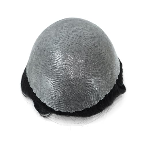 Männer mit perücke. Männliche Haarprothese, französisches Herren-Toupet mit Spitze vorne, indisches Echthaar, Stück, Haaransatz, feines Mono-Haarsystem, Einheiten Du musst doch mehr sein, jeden tag von Glamour Haven