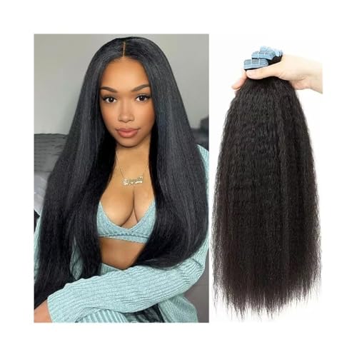 Tape-in-Haarverlängerungen Glatte Klebeband-Haarverlängerungen for Frauen, 20 Stück, doppelseitig klebende, unsichtbare Perücken Unsichtbare Tape-Ins für natürliches Aussehen und(22 inch) von Glamour Haven