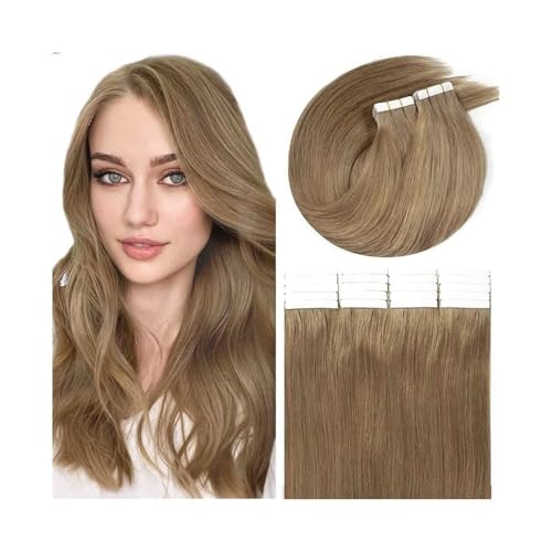 Tape-in-Haarverlängerungen Haarglätter mit Haarverlängerungen for Frauen, künstliche Perücken, 40,6–66 cm, 20 Stück, 50 g/Packung Unsichtbare Tape-Ins für natürliches Aussehen und(22 inch) von Glamour Haven