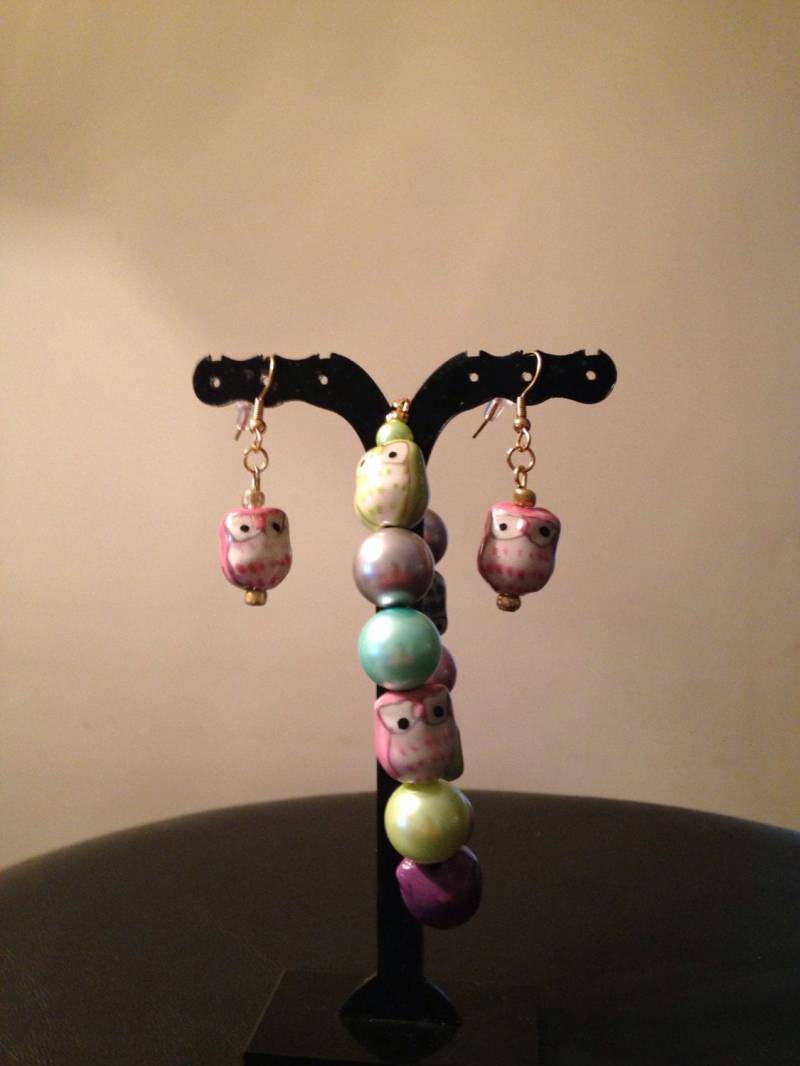 Handgemachtes Armband Und Ohrringe Set von GlamourAndGraceShop