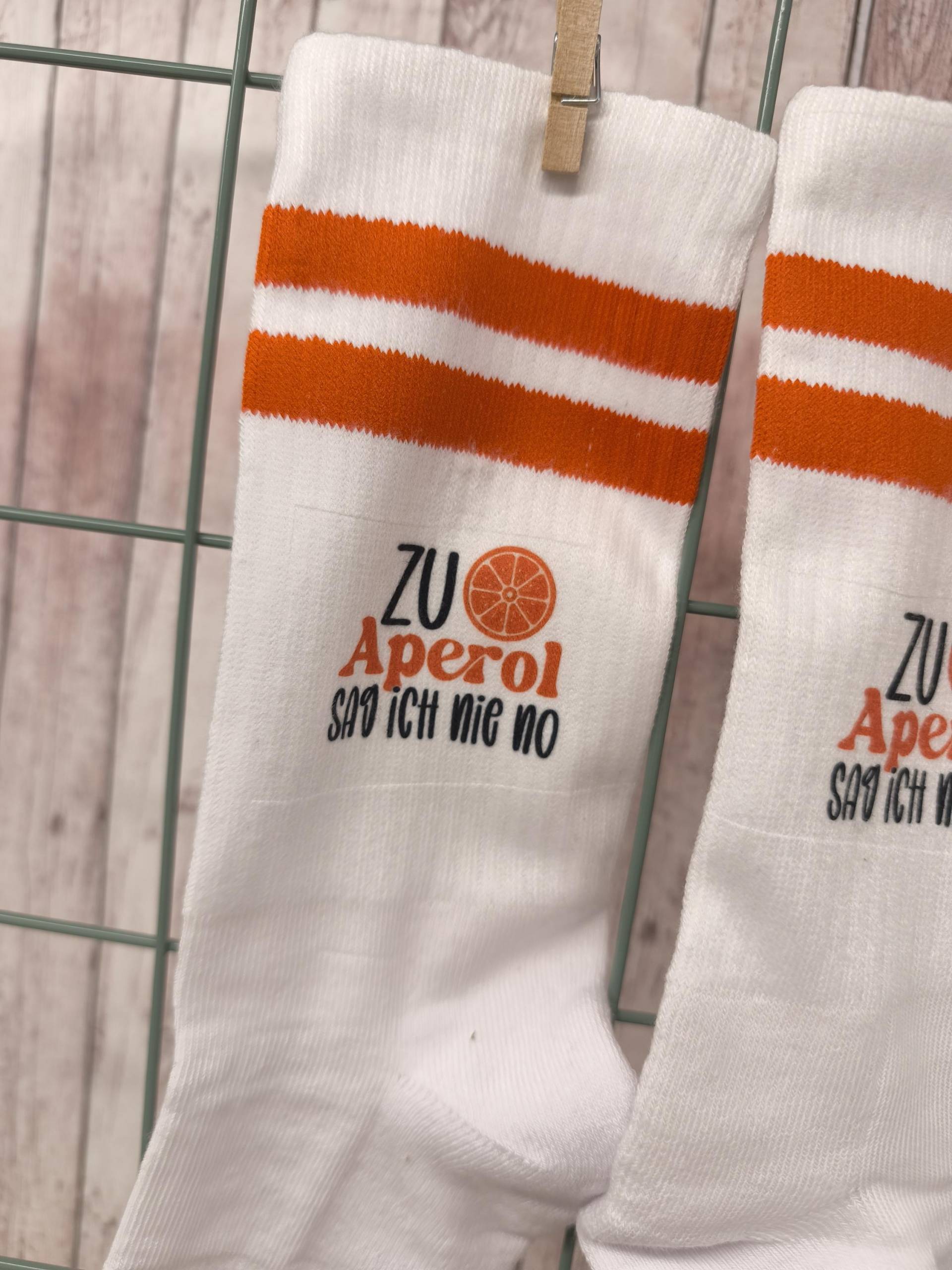 Aperol Tennissocken Statementsocken Mit Bio-Biobaumwolle von GlamourGremma