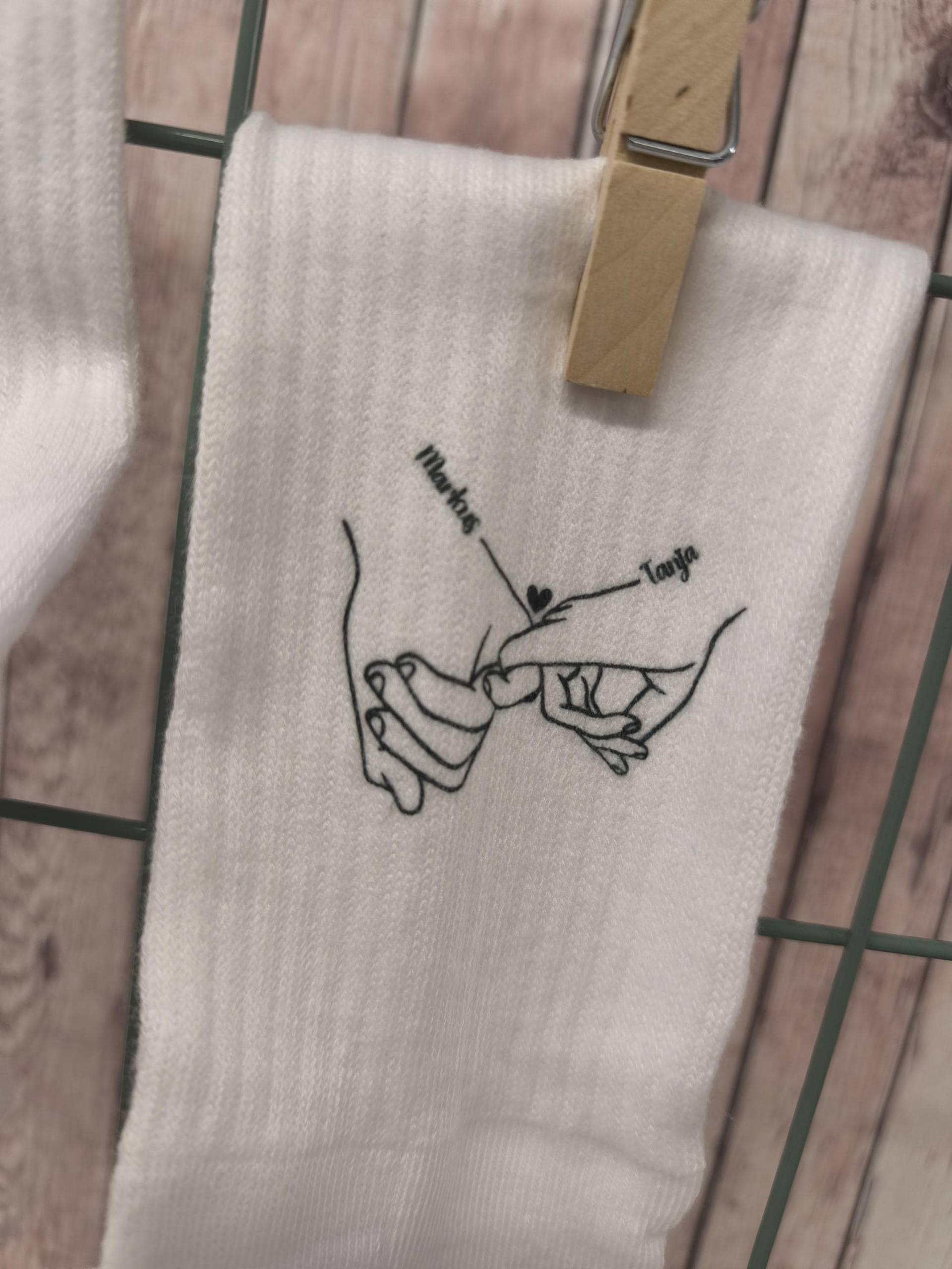 Pärchensocken Mit Bio-Baumwolle Für Verliebte von GlamourGremma