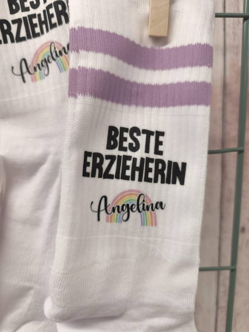 statementsocken Für Die Beste Erzieherin, Personalisiert statementsocken Für Die Beste Erzieherin, Personalisiert von GlamourGremma