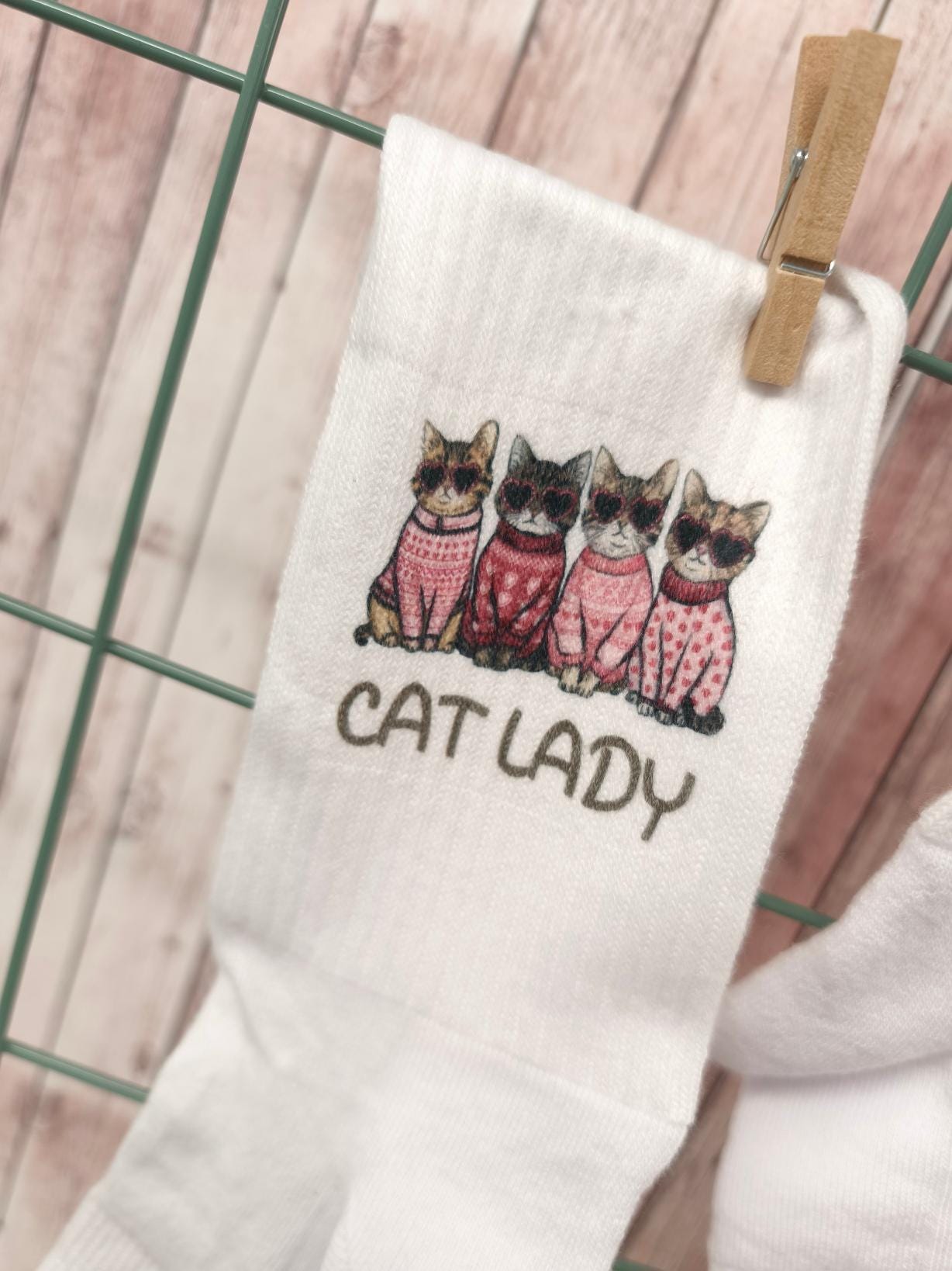 statementsocken Mit Bio-Baumwolle , Für Die Katzenmama von GlamourGremma