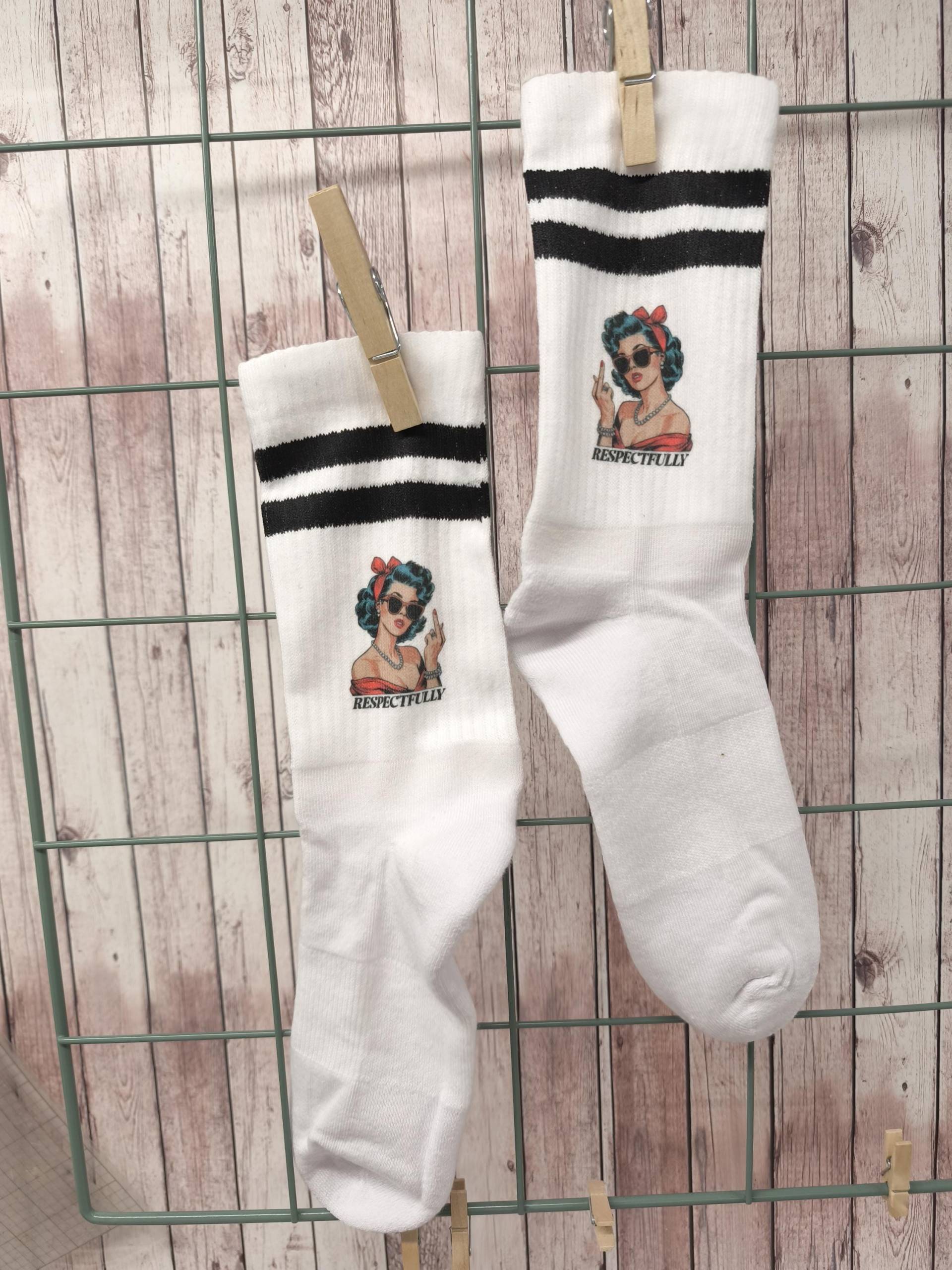 statementsocken Mit Bio-Baumwolle Respectfully von GlamourGremma