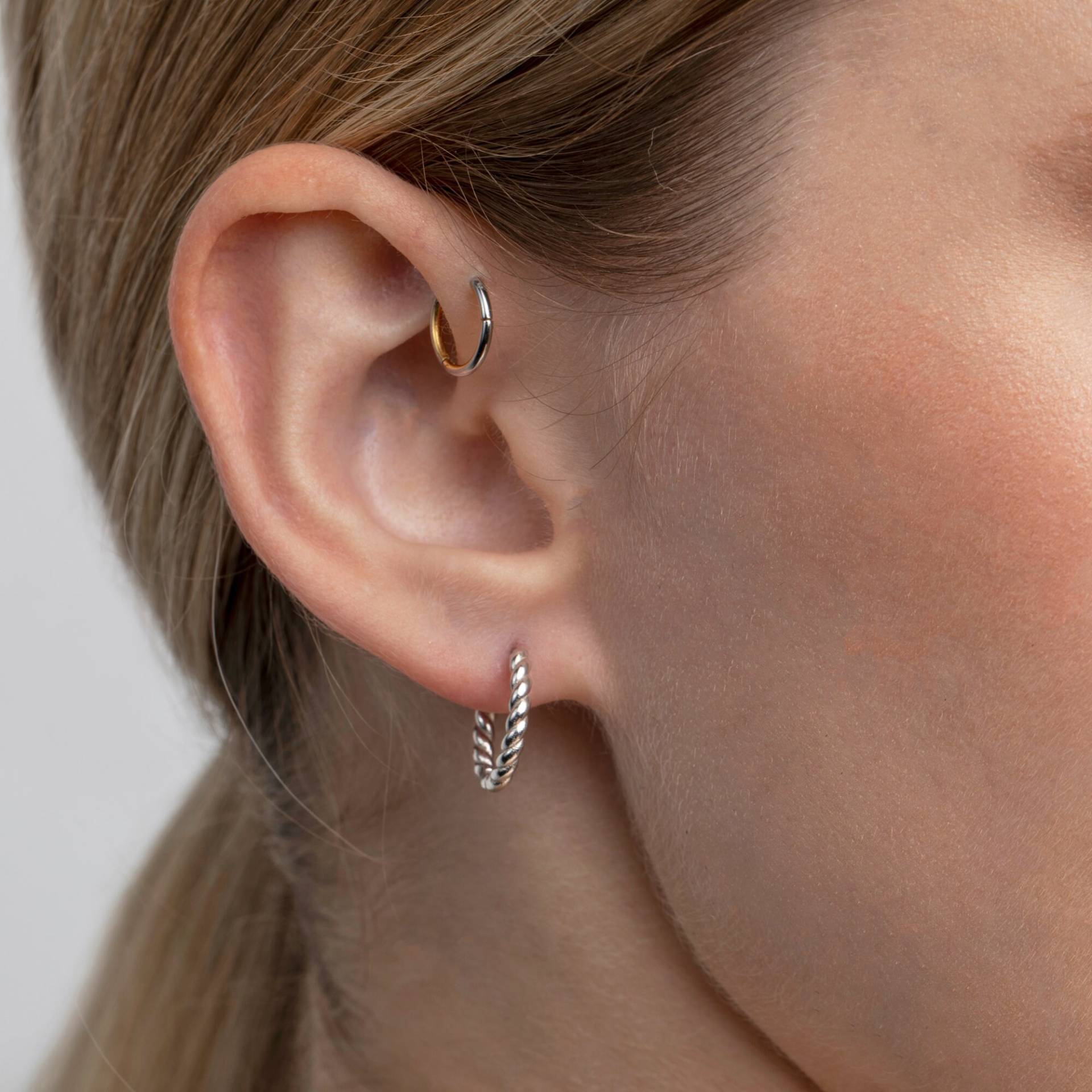 Croissant Hoop Ohrringe, 925 Sterling Silber 14K Ohrring, Zierliche Creolen, Trendy Creolen Croissant Hoop Ohrringe, 925 Sterling Silber 14K Ohrring, Zierliche Creolen, Trendy Creolen von GlamourJewelryHouse
