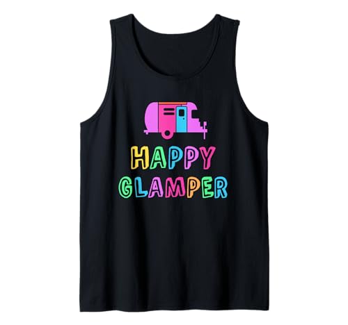 Happy Glamper Glamping Camping Glampy Squad für Mädchen Tank Top Happy Glamper Glamping Camping Glampy Squad für Mädchen Tank Top von Glamping Queen Campsite Team Campground Cousins