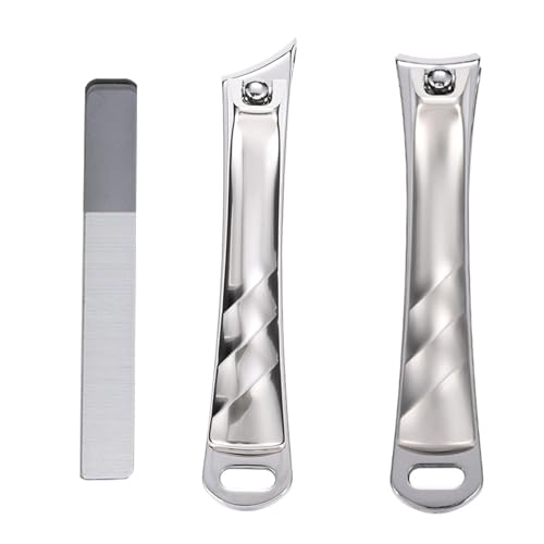 3x Nagelknipser Nagelschneider Abgewinkelter Zehennagelknipser Edelstahl Nagelknipser Zehennagelknipser Geschenk Für Frauen Und Männer von Glanhbnol