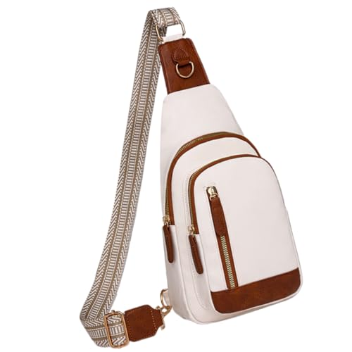 Vintage Multifunktionale Damen Brusttasche Mit Verstellbarem Riemen Und Mehreren Taschen Pack Umhängetasche von Glanhbnol