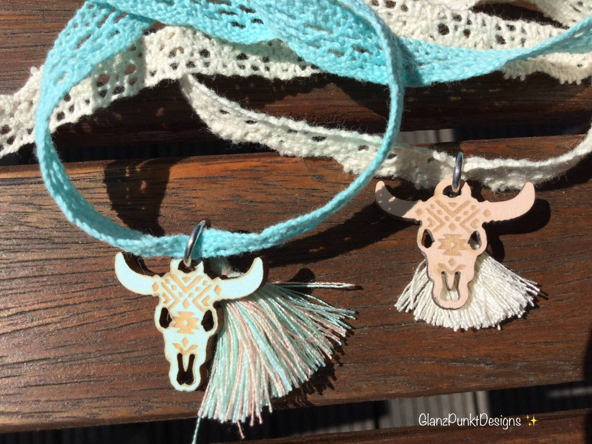 Boho Hippie Armband Bull Buffalo Tassel Boho Hippie Armband Bull Buffalo Tassel von GlanzPunktDesigns