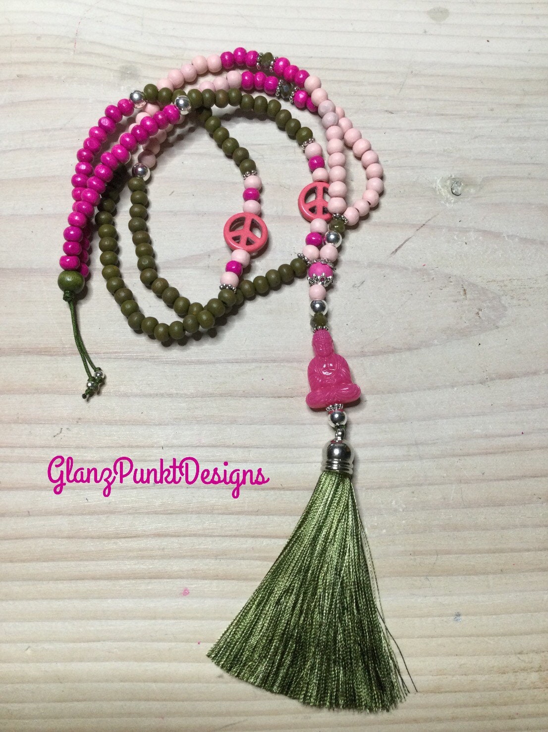 Buddhakette Boho Mala Hippie „Fancy Buddha" Buddhakette Boho Mala Hippie „Fancy Buddha" von GlanzPunktDesigns