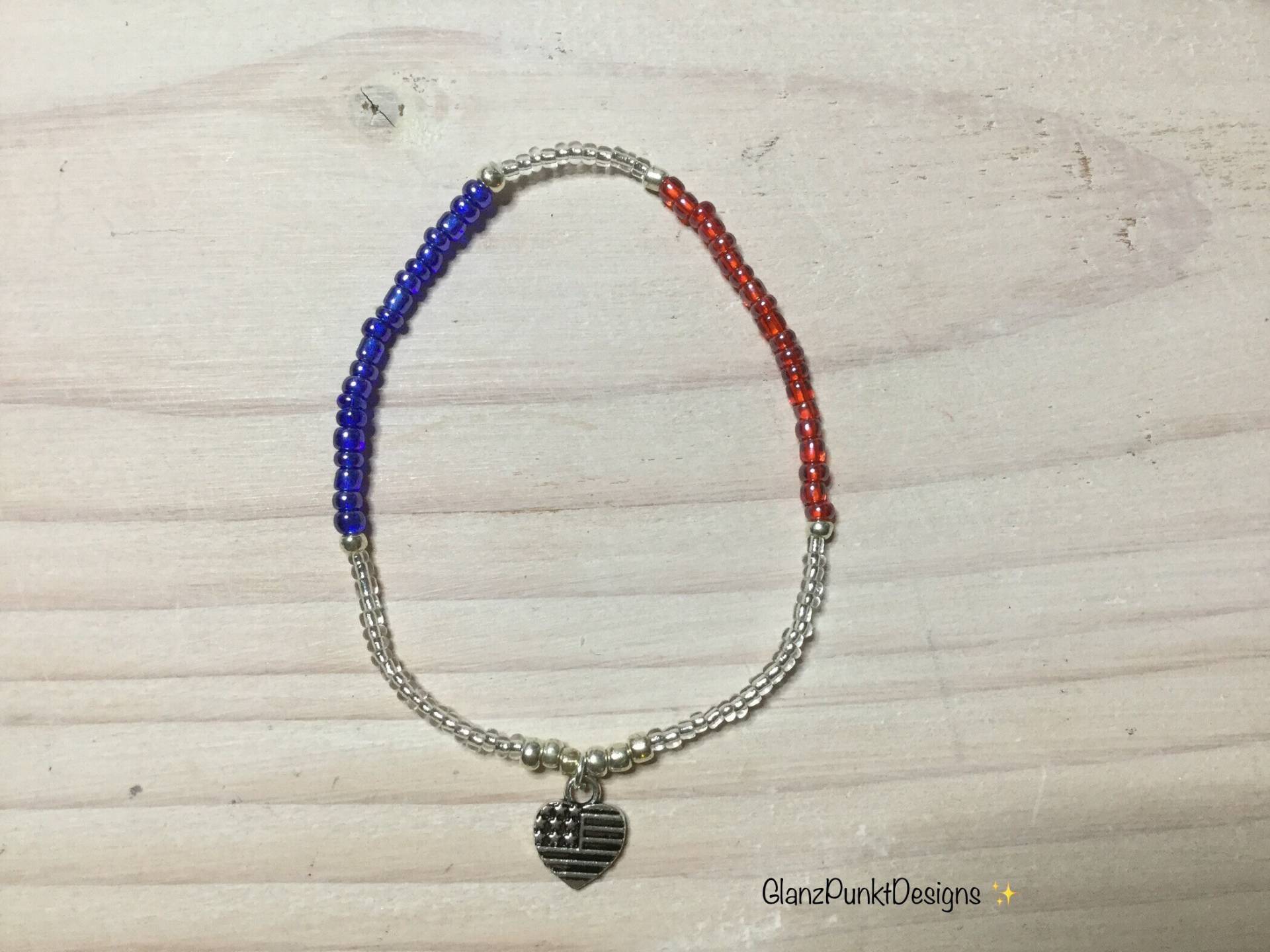 Delicate Patriot Bracelet "Made in Usa" Delicate Patriot Bracelet "Made in Usa" von GlanzPunktDesigns
