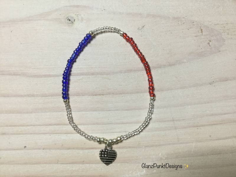 Delicate Patriot Bracelet "Made in Usa" von GlanzPunktDesigns