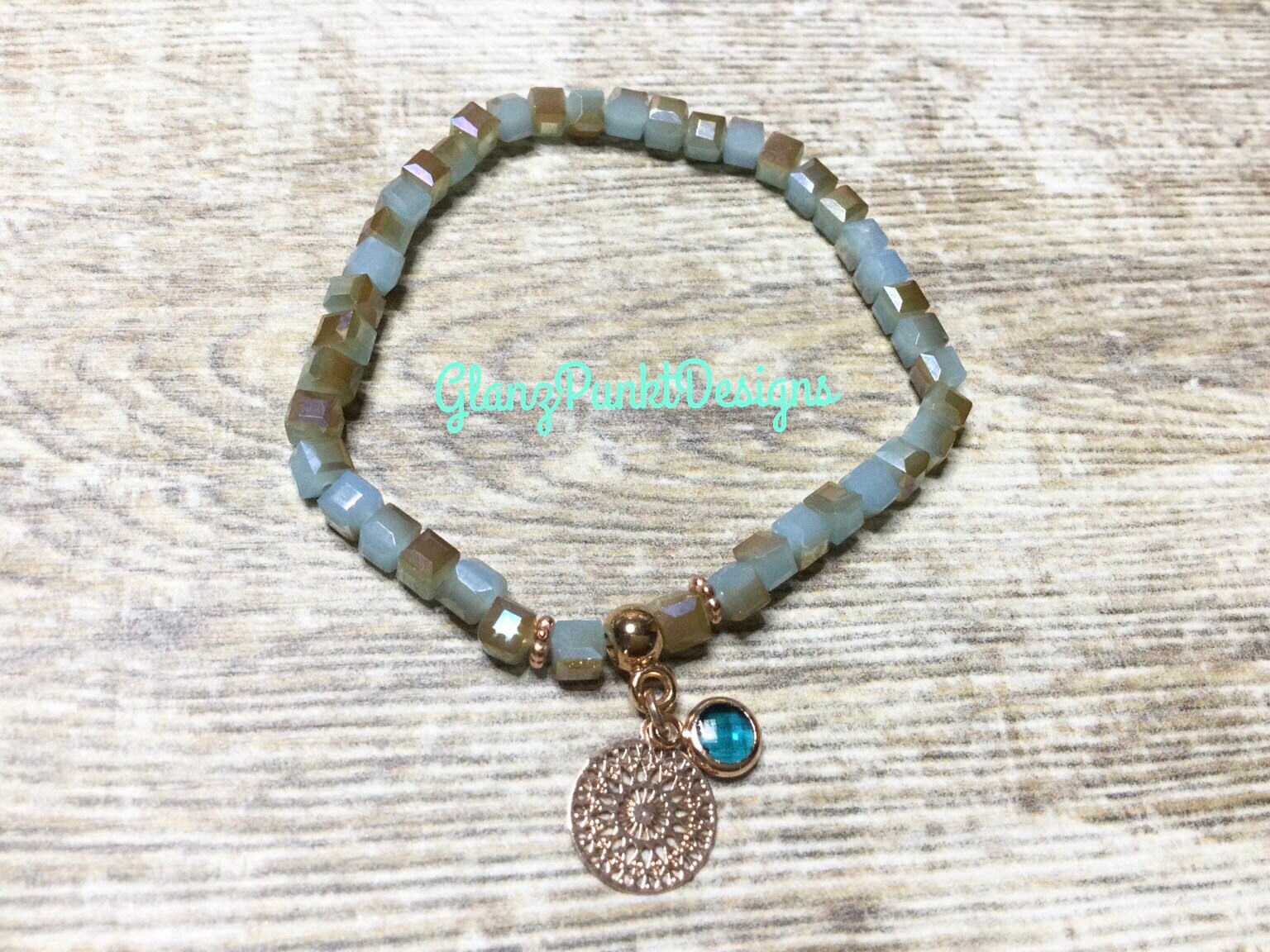 Edles Mandala Boho Armband Turquoise Edles Mandala Boho Armband Turquoise von GlanzPunktDesigns