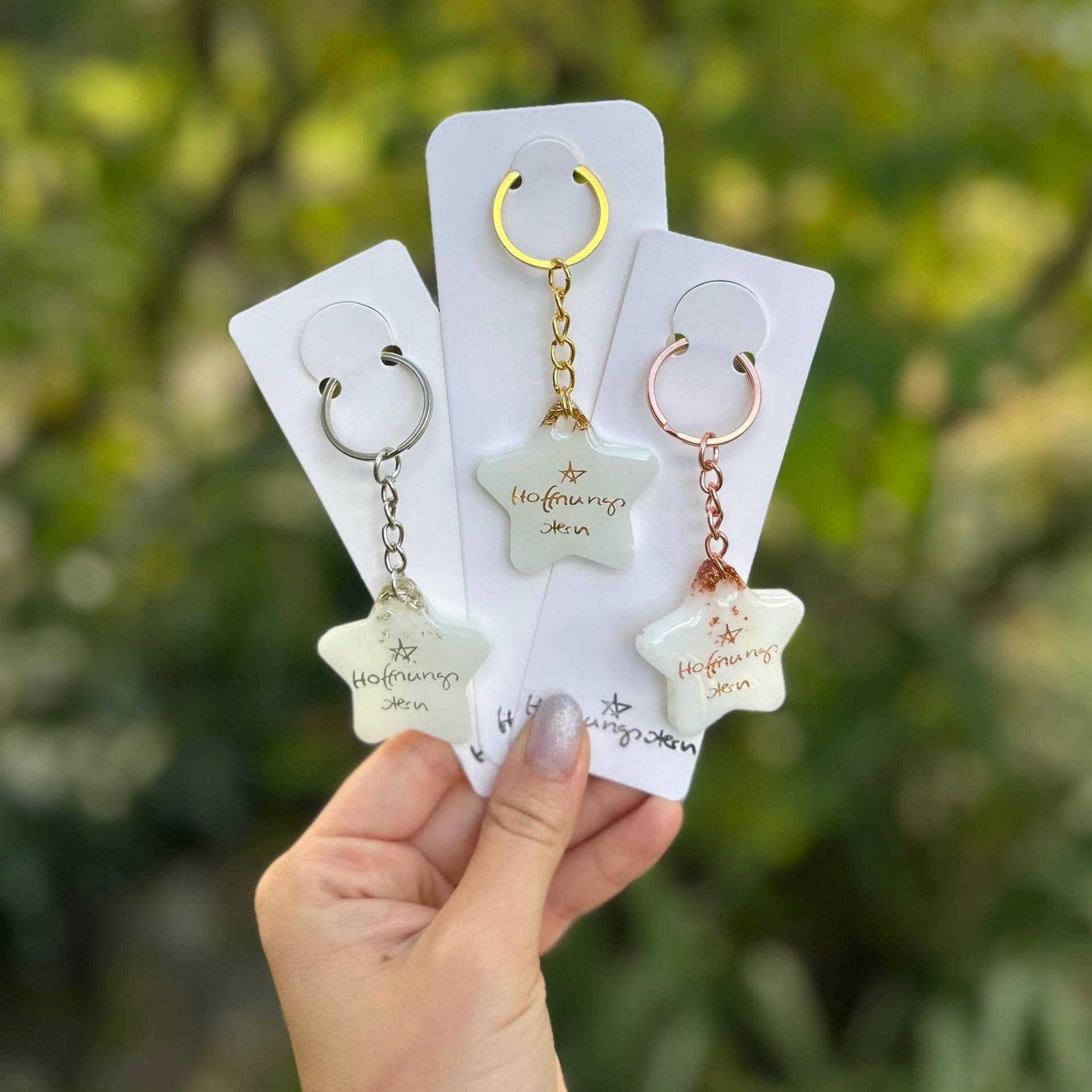 Vorbestellung Hoffnungsstern - Handgemachter Schlüsselanhänger Eine Spendenaktion Für Das Kinderhospiz in Olpe Vorbestellung Hoffnungsstern - Handgemachter Schlüsselanhänger Eine Spendenaktion Für Das Kinderhospiz in Olpe von GlanzStueckeShop