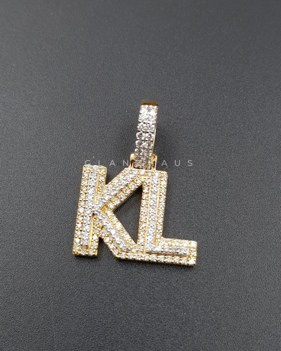 Benutzerdefinierte Buchstabe Hip Hop Anhänger, Benutzerdefiniert Ihr Glücksbuchstabe, Herren Zahlen Moissanite Ice Out Schmuck von GlanzhausJewels