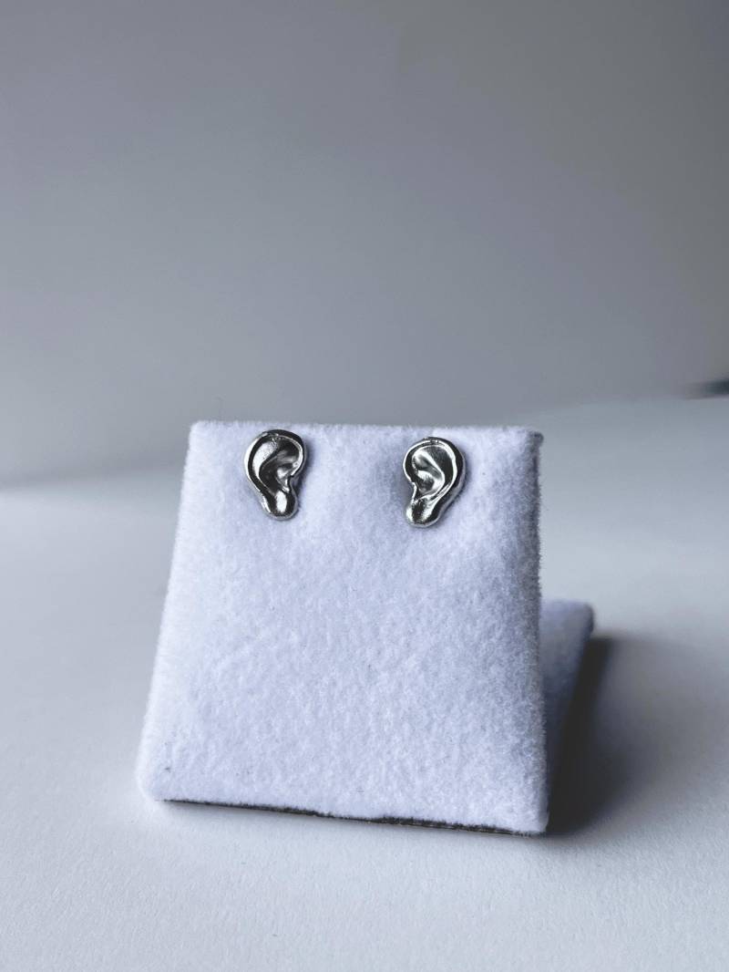 sterling Silver Ear Design Earrings sterling Silver Ear Design Earrings von Glanzstein