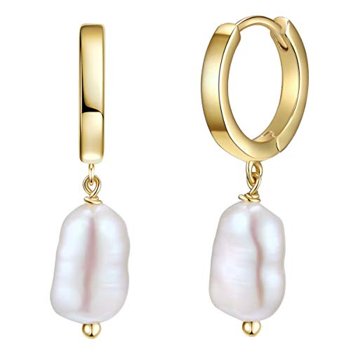 Glanzstücke München Damen Creolen 925/- Sterling Silber gelbvergoldet 14 Karat mit Süßwasser-Zuchtperle 11,8 mm Silberohrcreolen Glanzstücke München Damen Creolen 925/- Sterling Silber gelbvergoldet 14 Karat mit Süßwasser-Zuchtperle 11,8 mm Silberohrcreolen von GLANZSTÜCKE MÜNCHEN