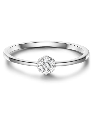 Glanzstücke München Damen Solitärring aus 925/- Sterling Silber mit Zirkonia von GLANZSTÜCKE MÜNCHEN