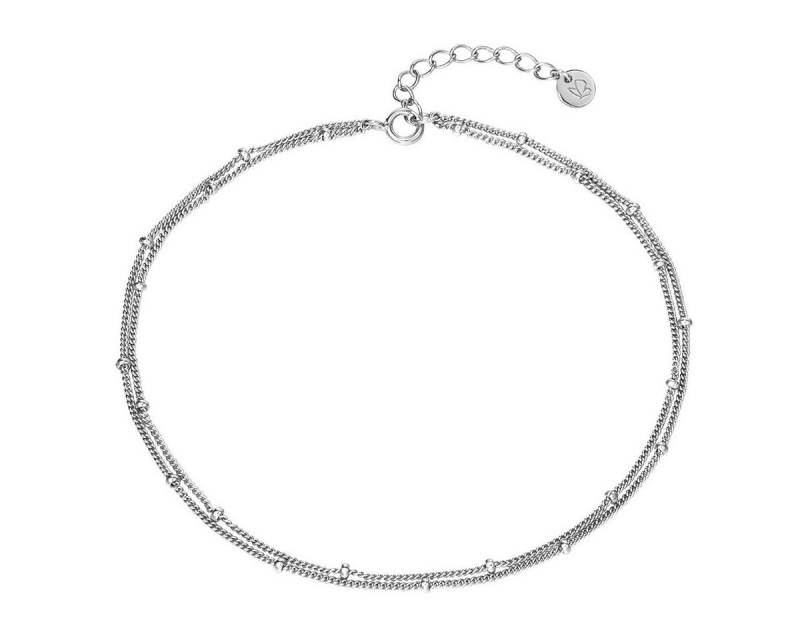 Glanzstücke München Fußkette silber (zweireihig), aus Sterling Silber von Glanzstücke München