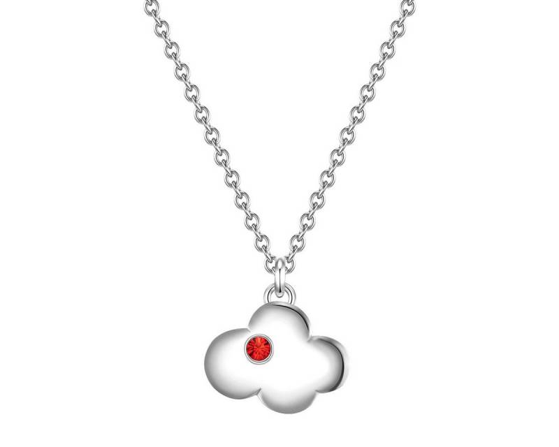 Glanzstücke München Kette mit Anhänger LLL2 (1-tlg), Kette mit Anhänger Sterling Silber Zirkonia rot von Glanzstücke München