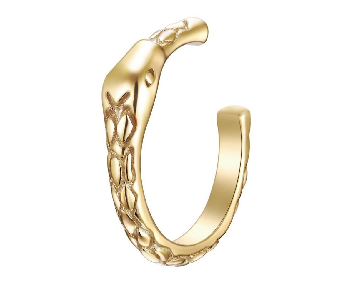 Glanzstücke München Ohrklemme Schlangenkopf gelbgold, aus Sterling Silber von Glanzstücke München