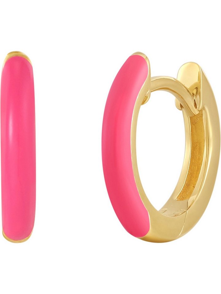 Glanzstücke München Paar Creolen Glanzstücke München Damen-Creolen 925er Silber (Paar), Color Glow von Glanzstücke München