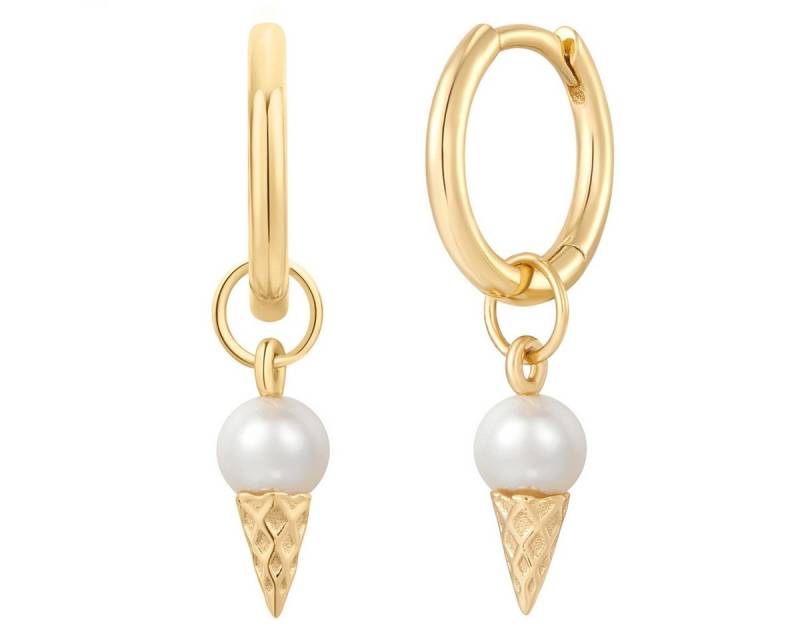 Glanzstücke München Paar Creolen Set: AV273 (2-tlg), mit Süßwasser-Zuchtperle von Glanzstücke München