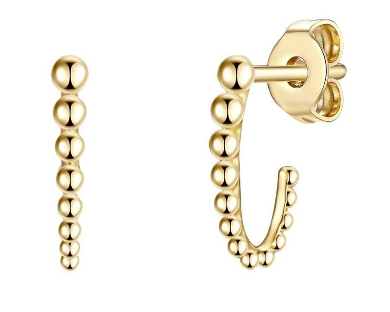 Glanzstücke München Paar Creolen gelbgold, aus Sterling Silber von Glanzstücke München
