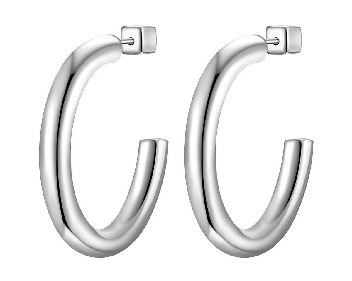 Glanzstücke München Paar Creolen silber, aus Sterling Silber von Glanzstücke München