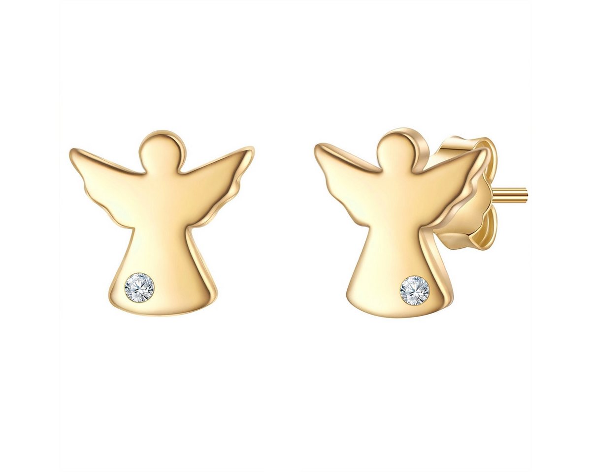 Glanzstücke München Paar Ohrstecker Engel gelbgold von Glanzstücke München