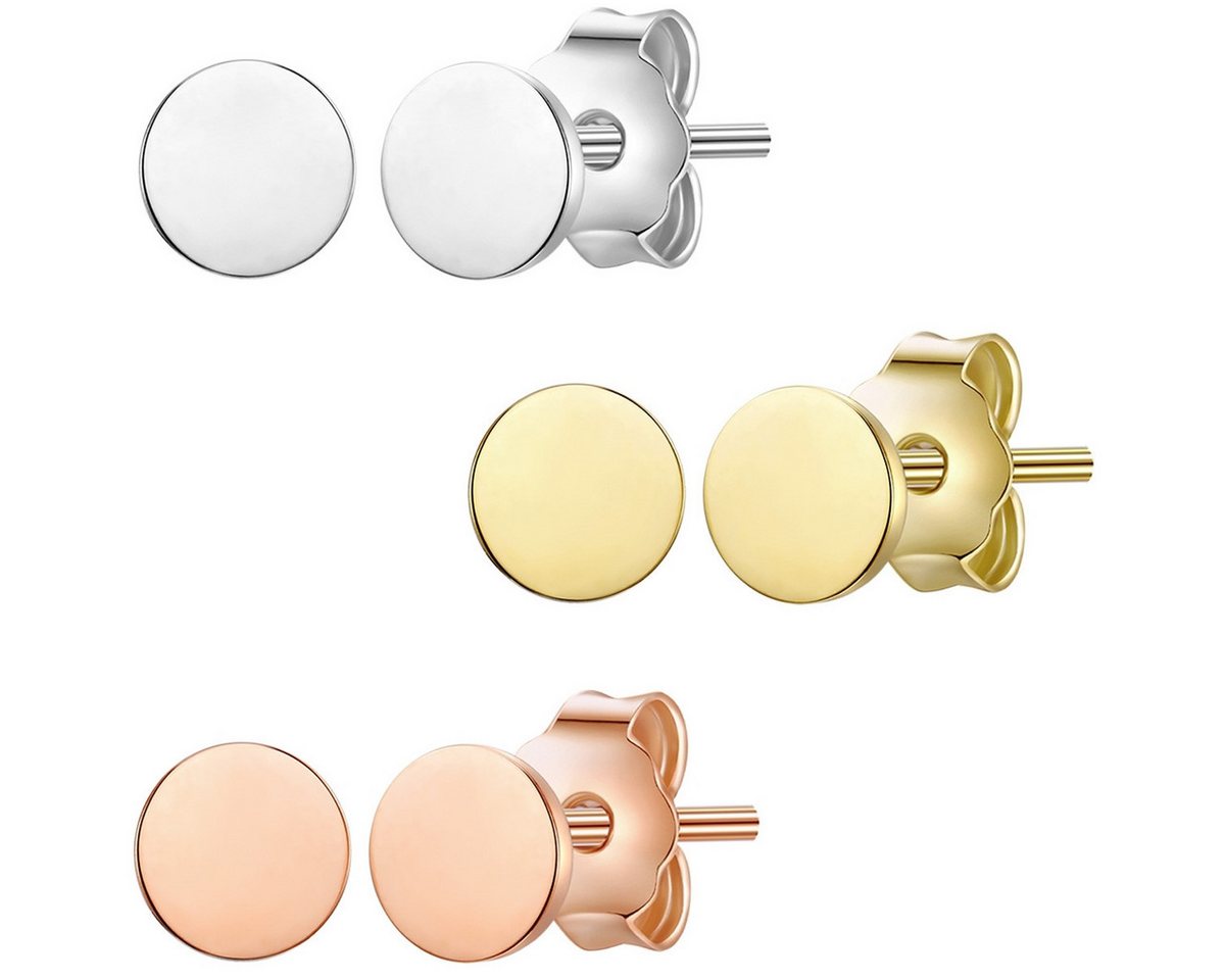 Glanzstücke München Paar Ohrstecker Set: GSM565 (6-tlg), aus Sterling Silber von Glanzstücke München