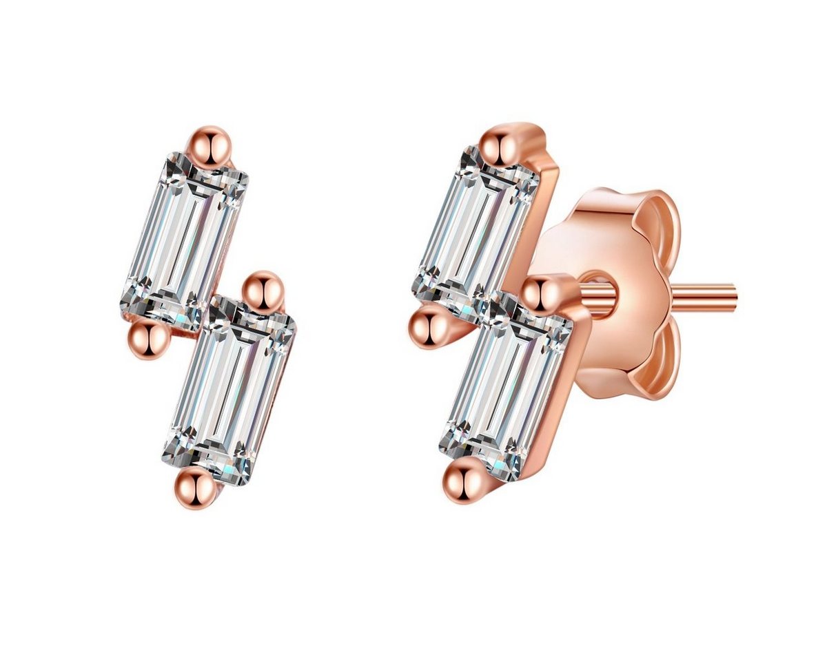 Glanzstücke München Paar Ohrstecker roségold, aus Sterling Silber von Glanzstücke München