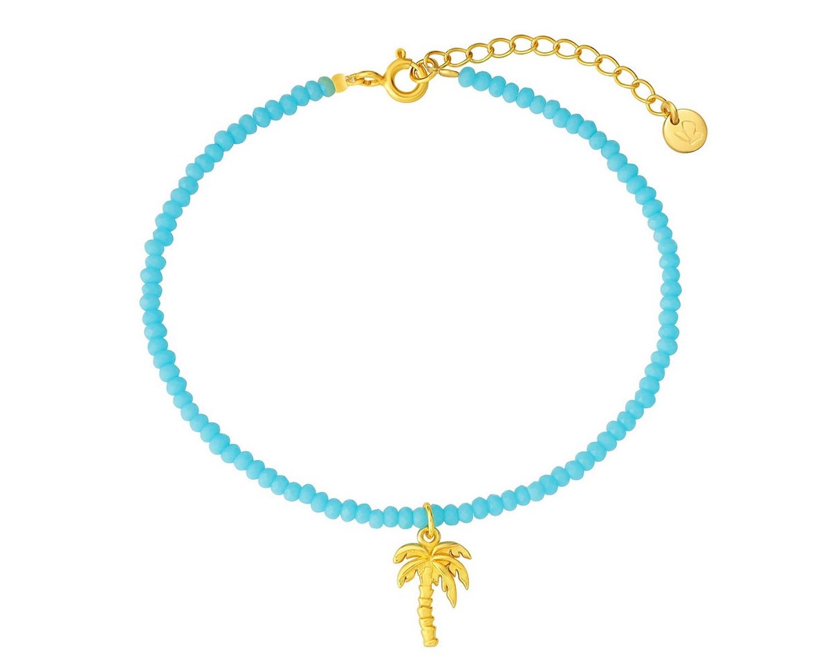 Glanzstücke München Silberarmband Palme gelbgold von Glanzstücke München