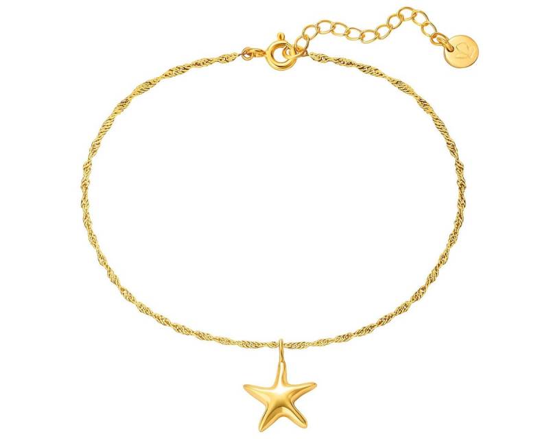 Glanzstücke München Silberarmband Seestern gelbgold von Glanzstücke München