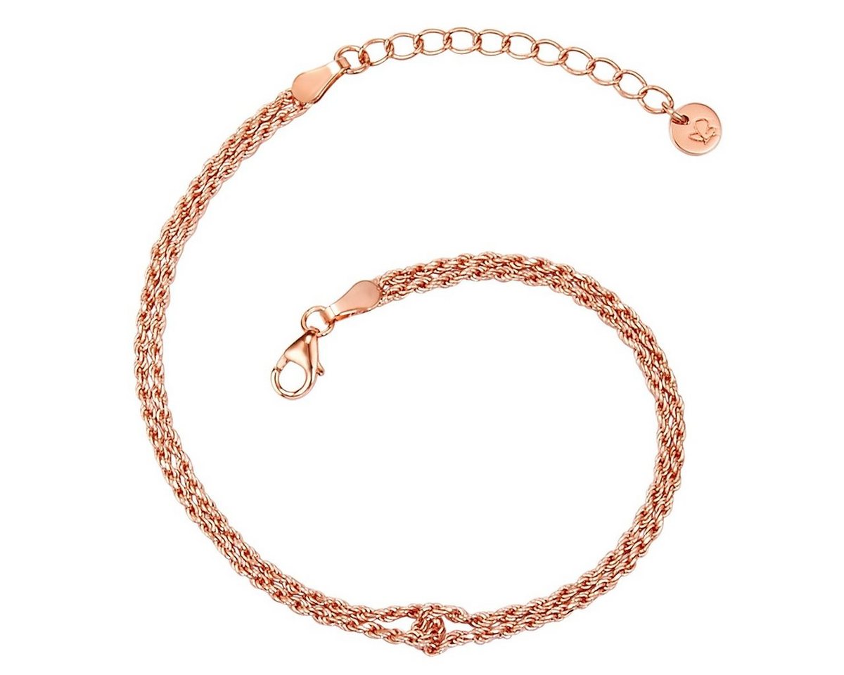 Glanzstücke München Silberarmband roségold, aus Sterling Silber von Glanzstücke München