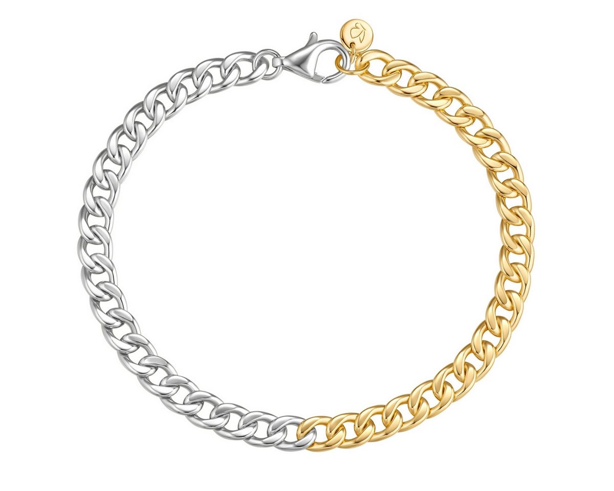 Glanzstücke München Silberarmband silber/gelbgold von Glanzstücke München