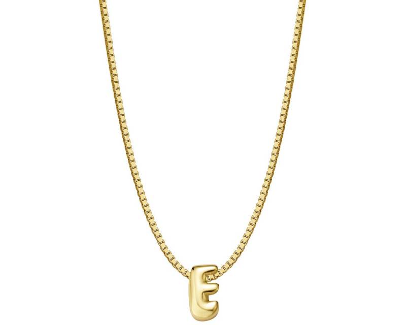 Glanzstücke München Silberkette Buchstabe E gelbgold von Glanzstücke München