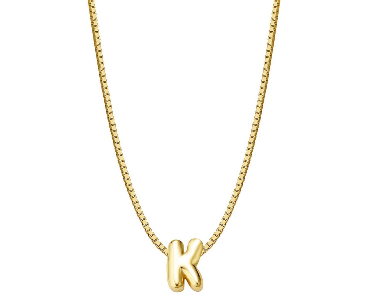 Glanzstücke München Silberkette Buchstabe K gelbgold von Glanzstücke München