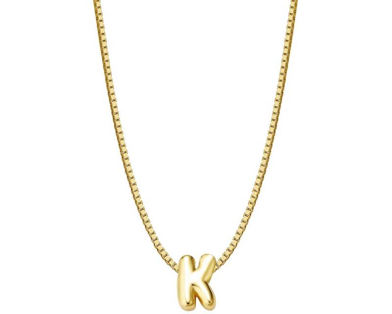 Glanzstücke München Silberkette Buchstabe K gelbgold von Glanzstücke München