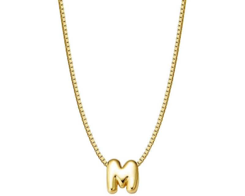 Glanzstücke München Silberkette Buchstabe M gelbgold von Glanzstücke München