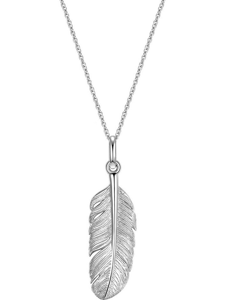 Glanzstücke München Silberkette Glanzstücke München Damen-Kette 925er Silber Feder von Glanzstücke München