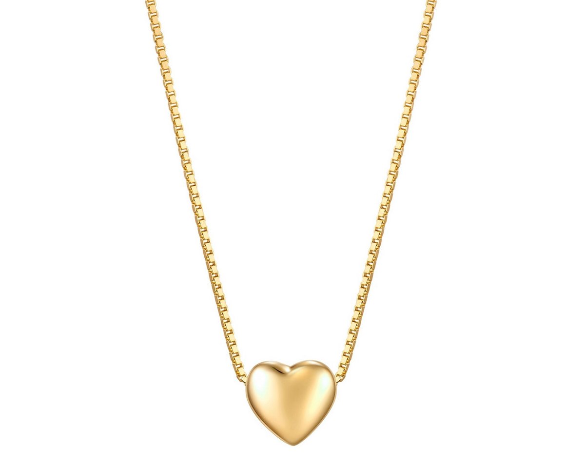 Glanzstücke München Silberkette Herz gelbgold von Glanzstücke München